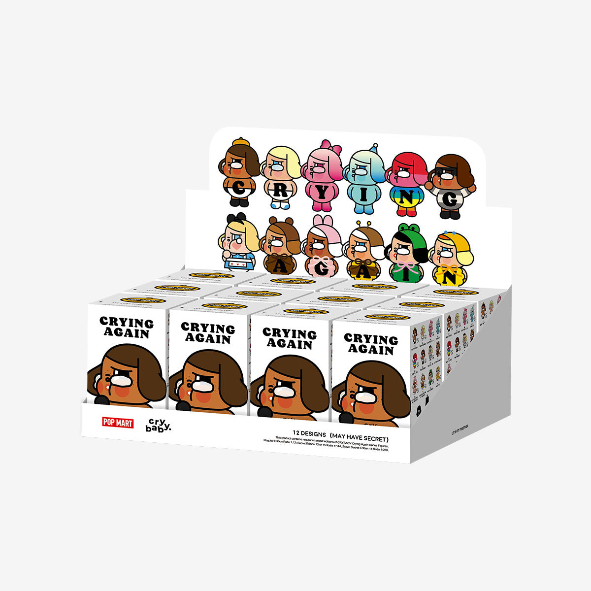 POP MART CRYBABY Crying Again Series Figures Blind Box