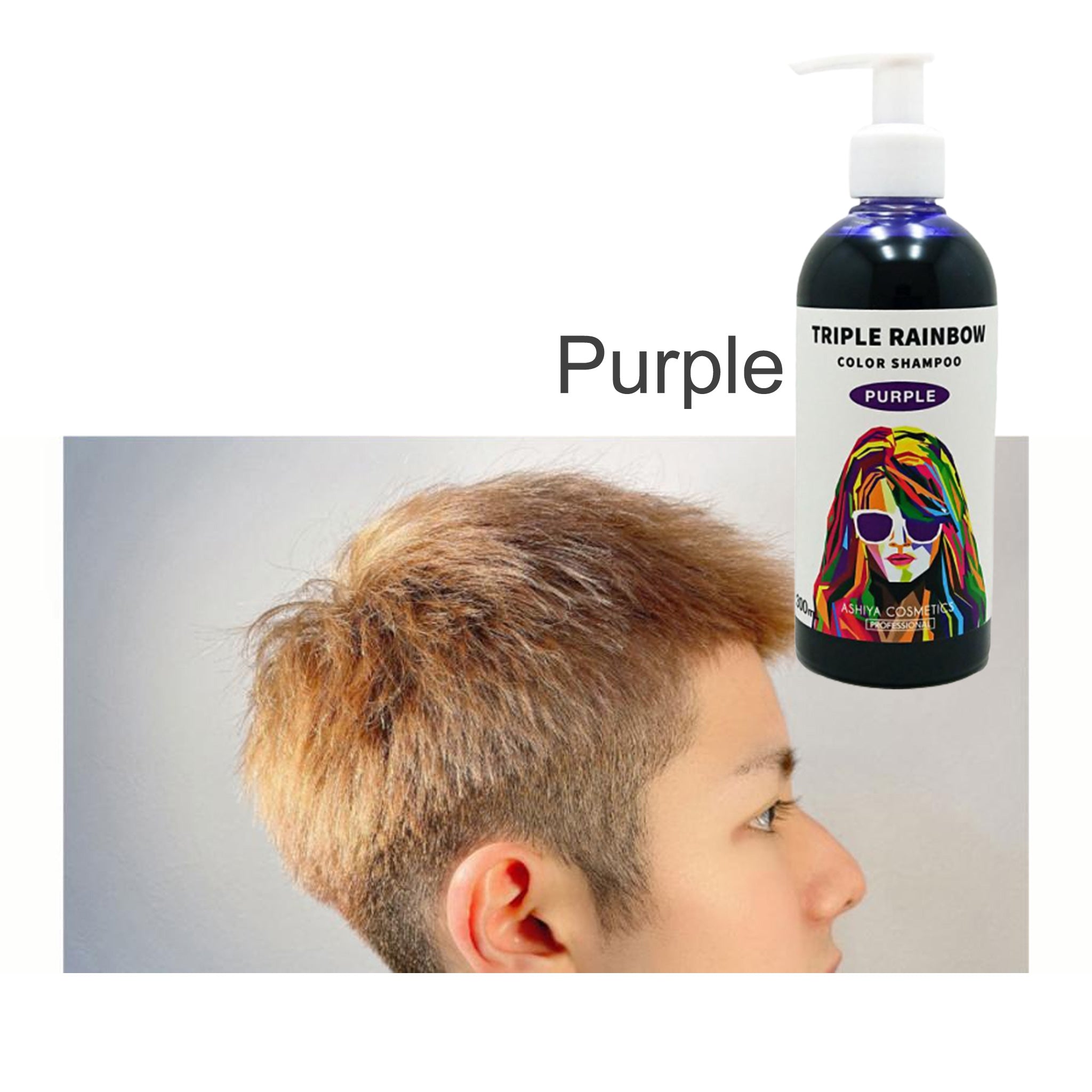 ASHIYA Triple Rainbow Shampoo Multi Color 300ml