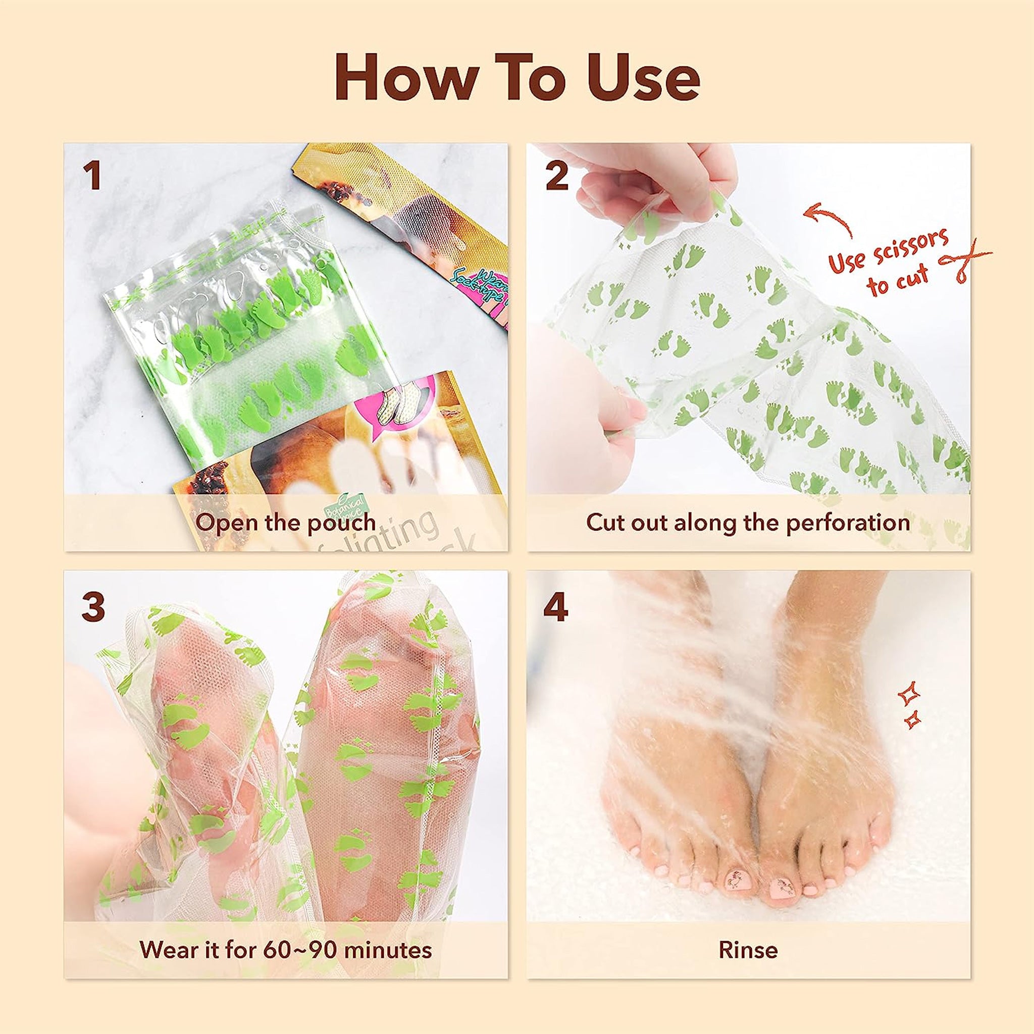 PUREDERM-Exfoliating Foot mask