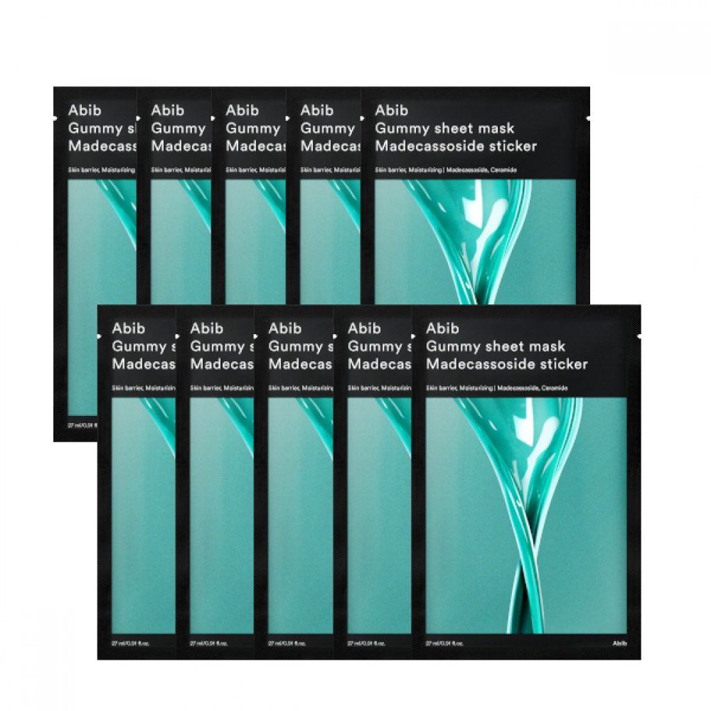 Abib 软糖面膜贴 积雪草苷贴纸 10 片