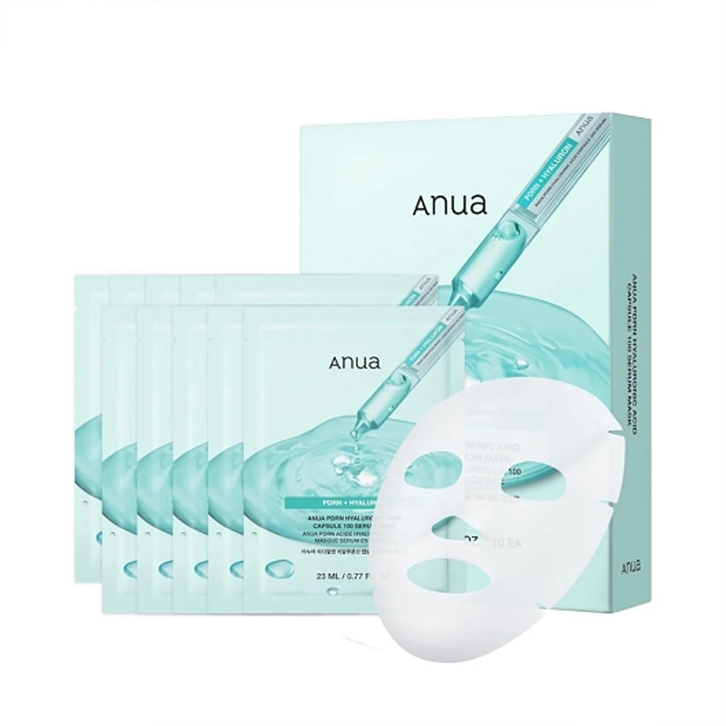 Anua PDRN Hyaluronic Acid Capsule 100 Serum Mask 10pcs
