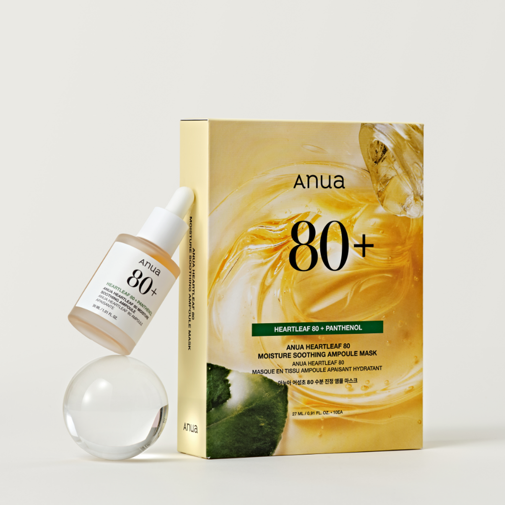 Anua Heartleaf 80 Moisture Soothing Ampoule Mask 10 pcs