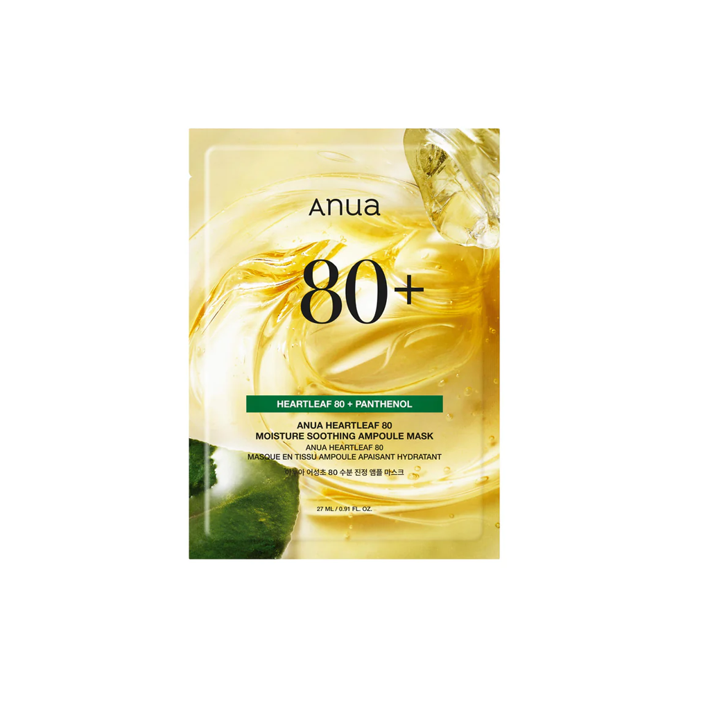 Anua Heartleaf 80 Moisture Soothing Ampoule Mask 10 pcs