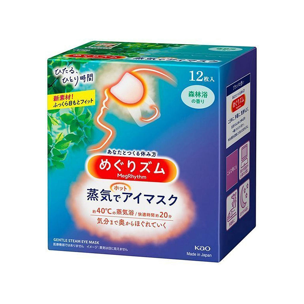 KAO 花王 MegRhythm 蒸汽温暖眼罩 6 种香味 12 片