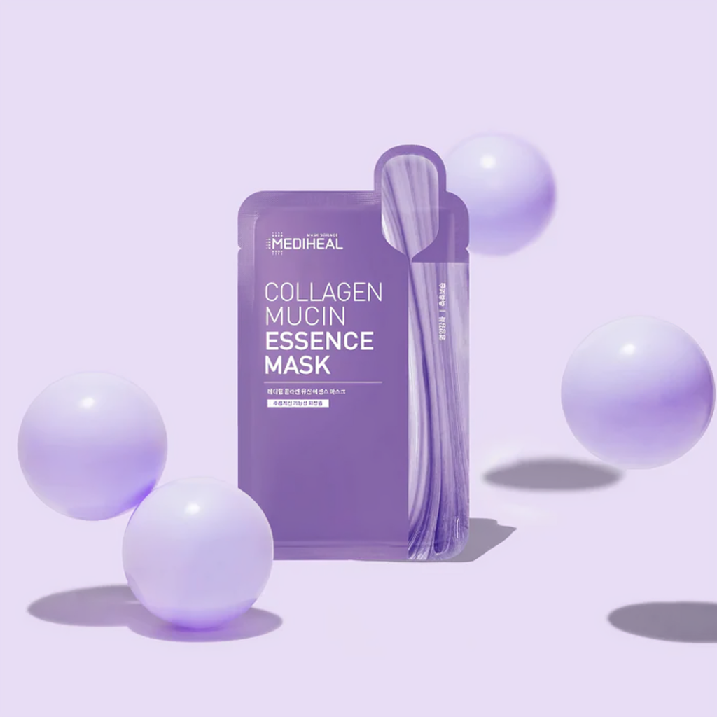 MEDIHEAL Collagen Mucin Essence Mask 5 pcs – LAMOUR Beauty & Life