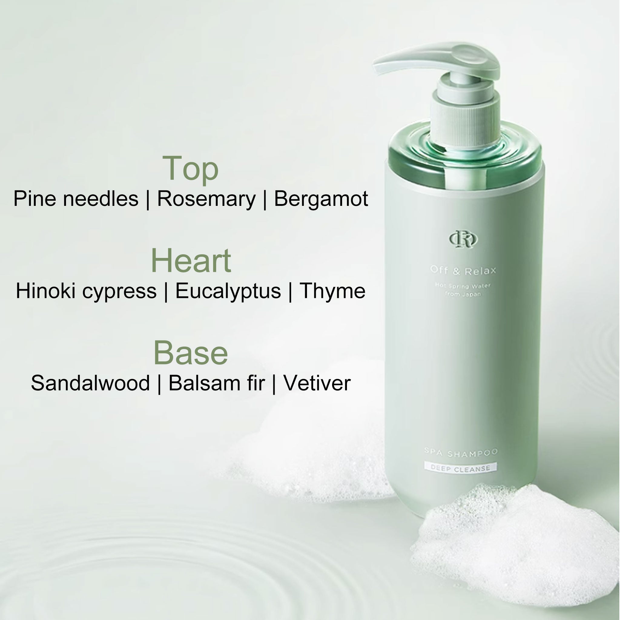 Off & Relax 温泉滋养洗发水 深层清洁 460ml