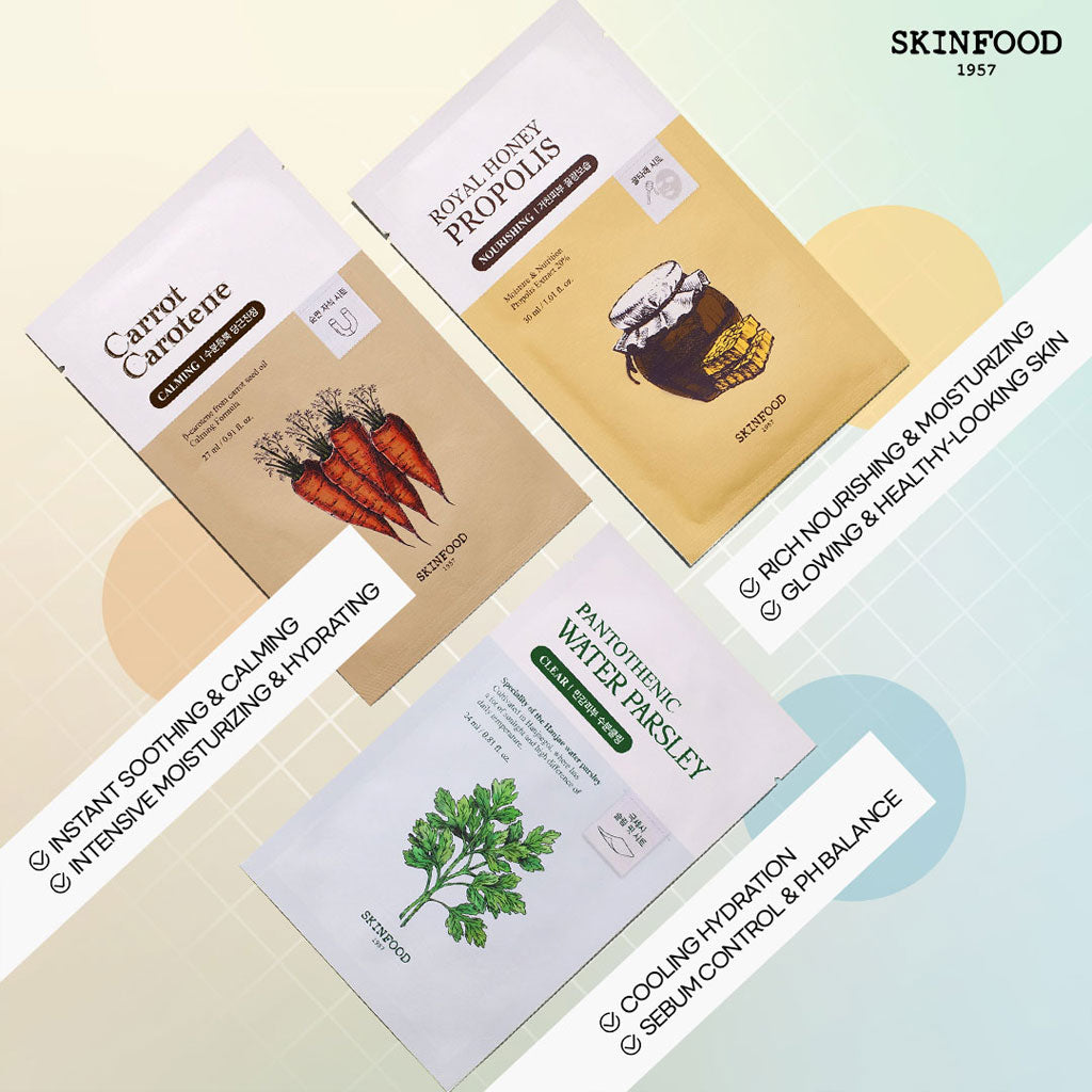 SKINFOOD 胡萝卜/水芹菜/皇家蜂蜜面膜