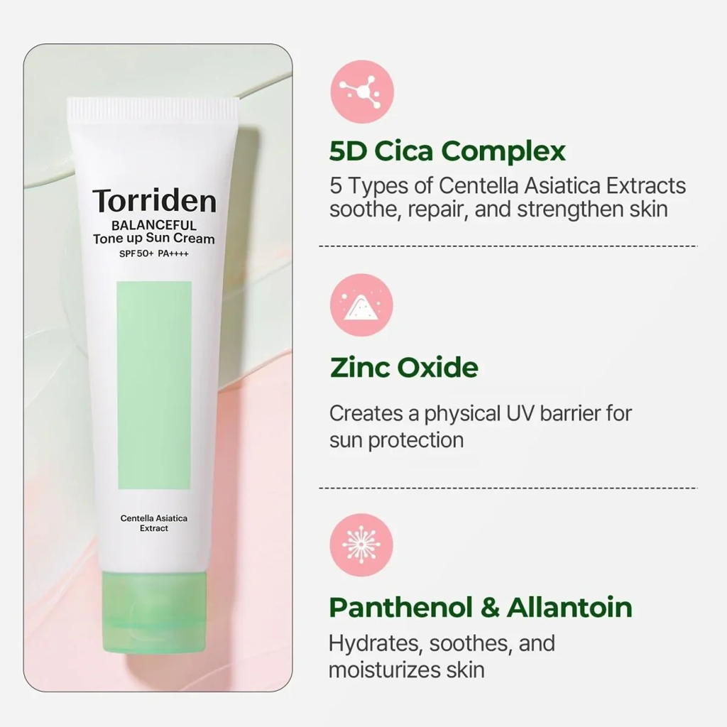 Torriden Balanceful Cica Tone-up Sun Cream 60 ml