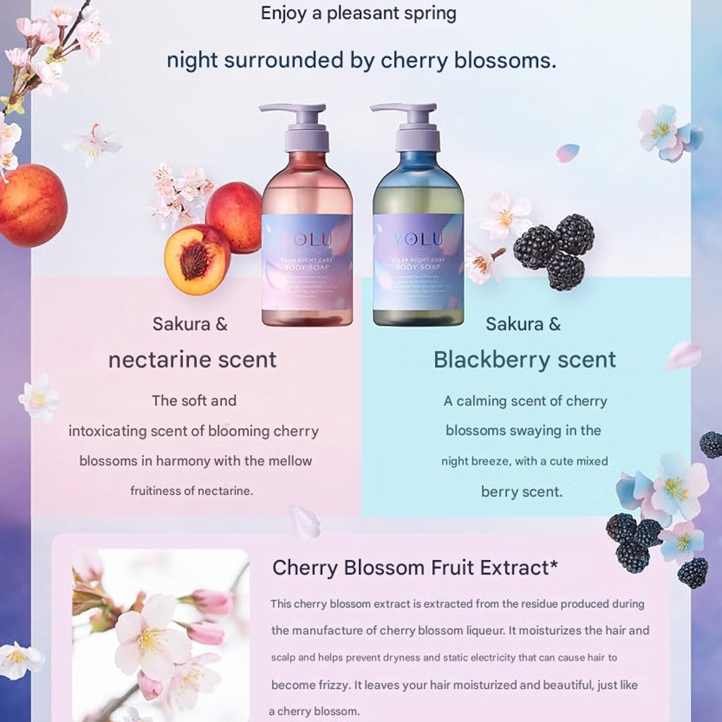 YOLU 樱花夜间修护洗护系列滋润沐浴露 440 毫升