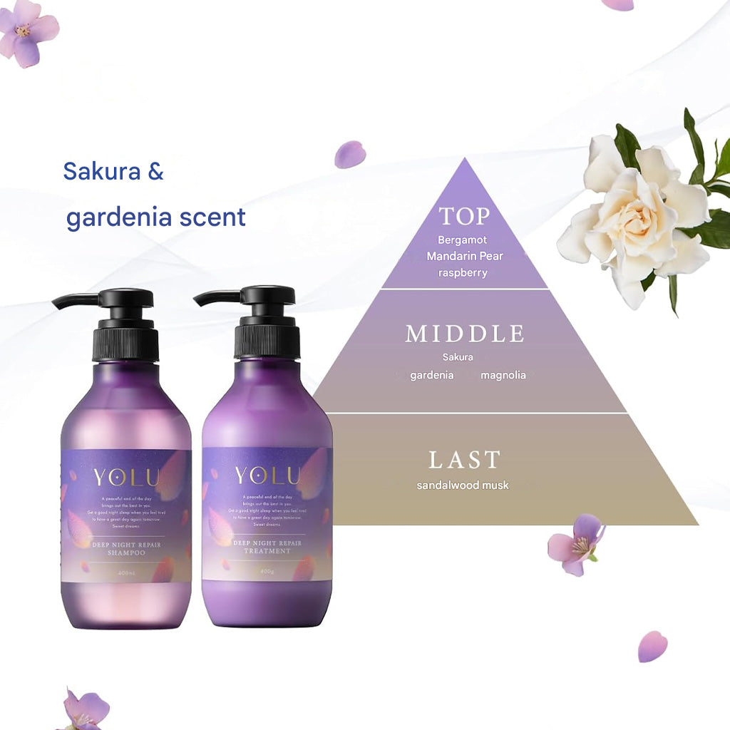 YOLU Sakura Deep Night Repair Shampoo 400 ml