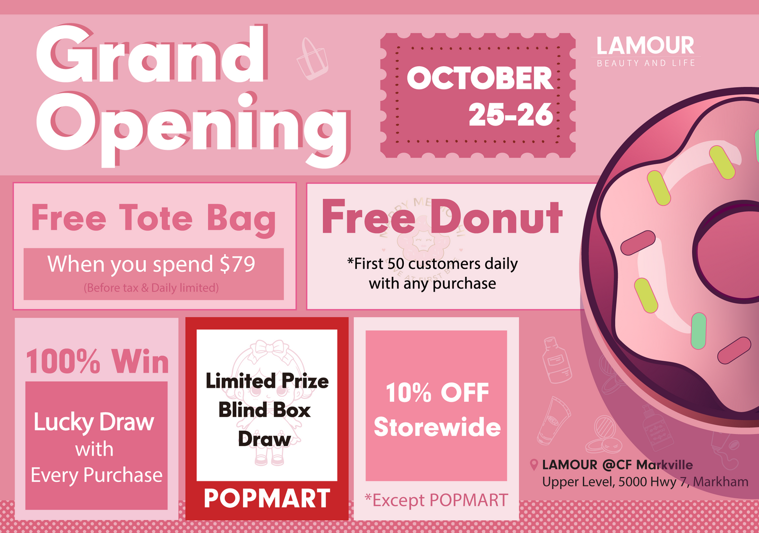 Grand Opening: LAMOUR Asian Beauty & Lifestyle Store at CF Markville
