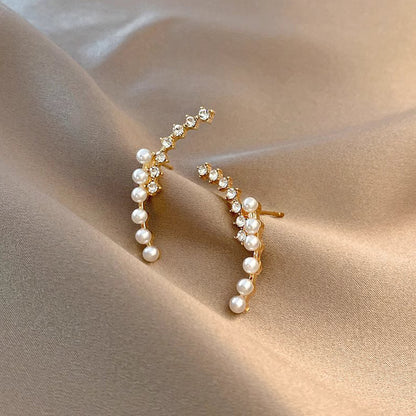 Long Baroque Pearl Earrings 1pair