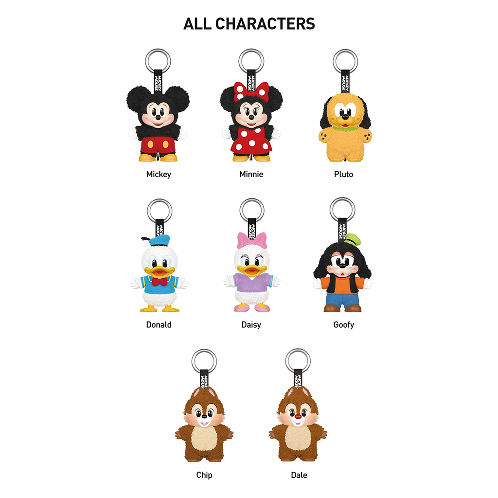 POPMART Mickey Family Cute Together Keychain Series Figures POPMART Mickey Family Cute Together Keychain Series Figures