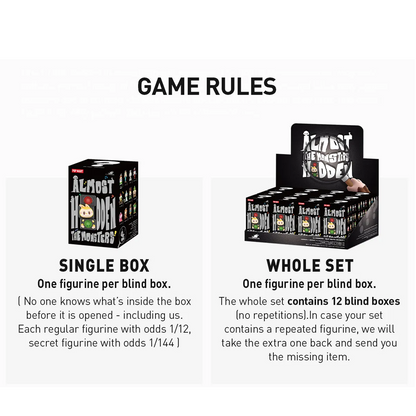 POP MART THE MONSTERS Almost Hidden Series Figures Blind Box