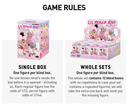 POP MART  Lil Peach Riot Sleepover Series Figures Blind box