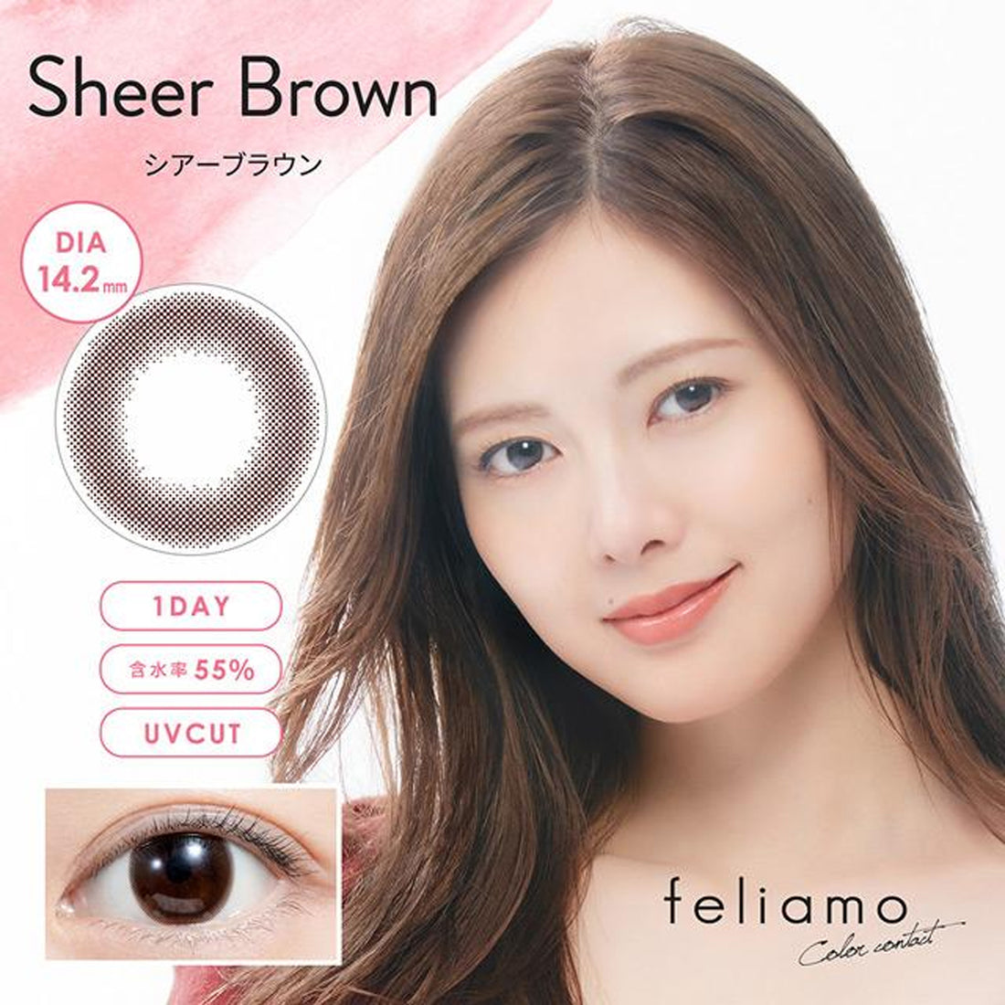 Feliamo Daily Contact Lenses-Sheer Brown 10lenses