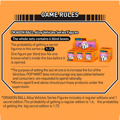 POP MART DRAGON BALL-Alloy Vehicles Series Figures Blind Box