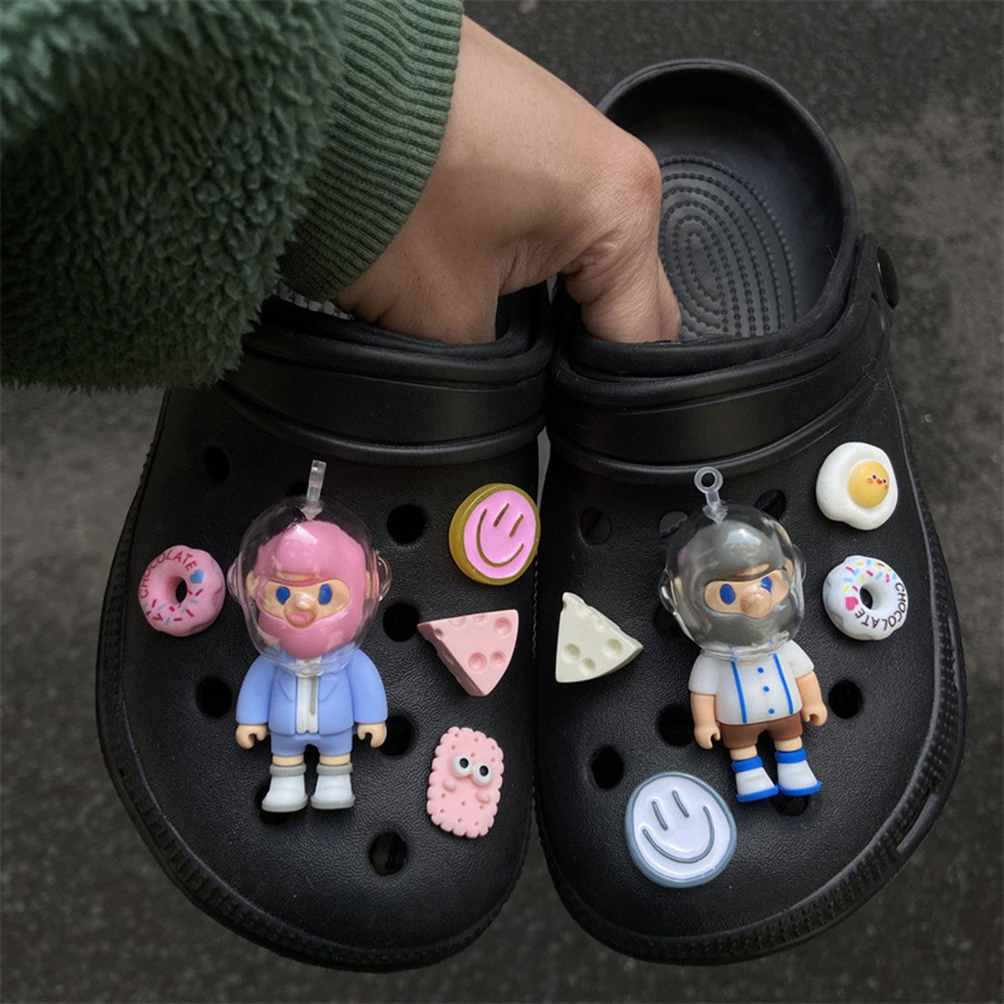 Adorable Doll BOB Crocs Shoes Charms Decoration 1pack
