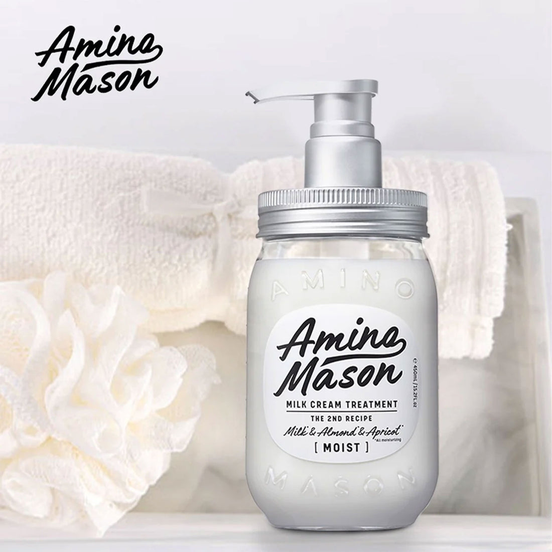 Amino Mason Moist Milk Cream Treatment for Unisex 450ml