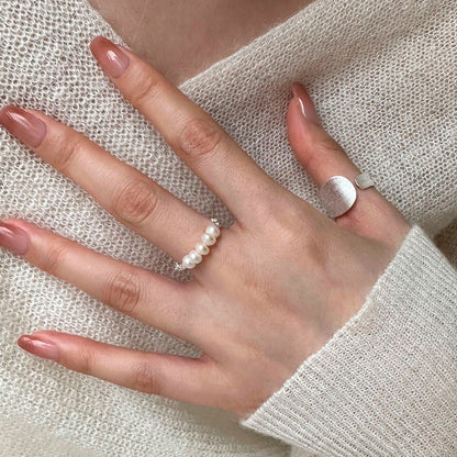 Crushed Pearl Ring