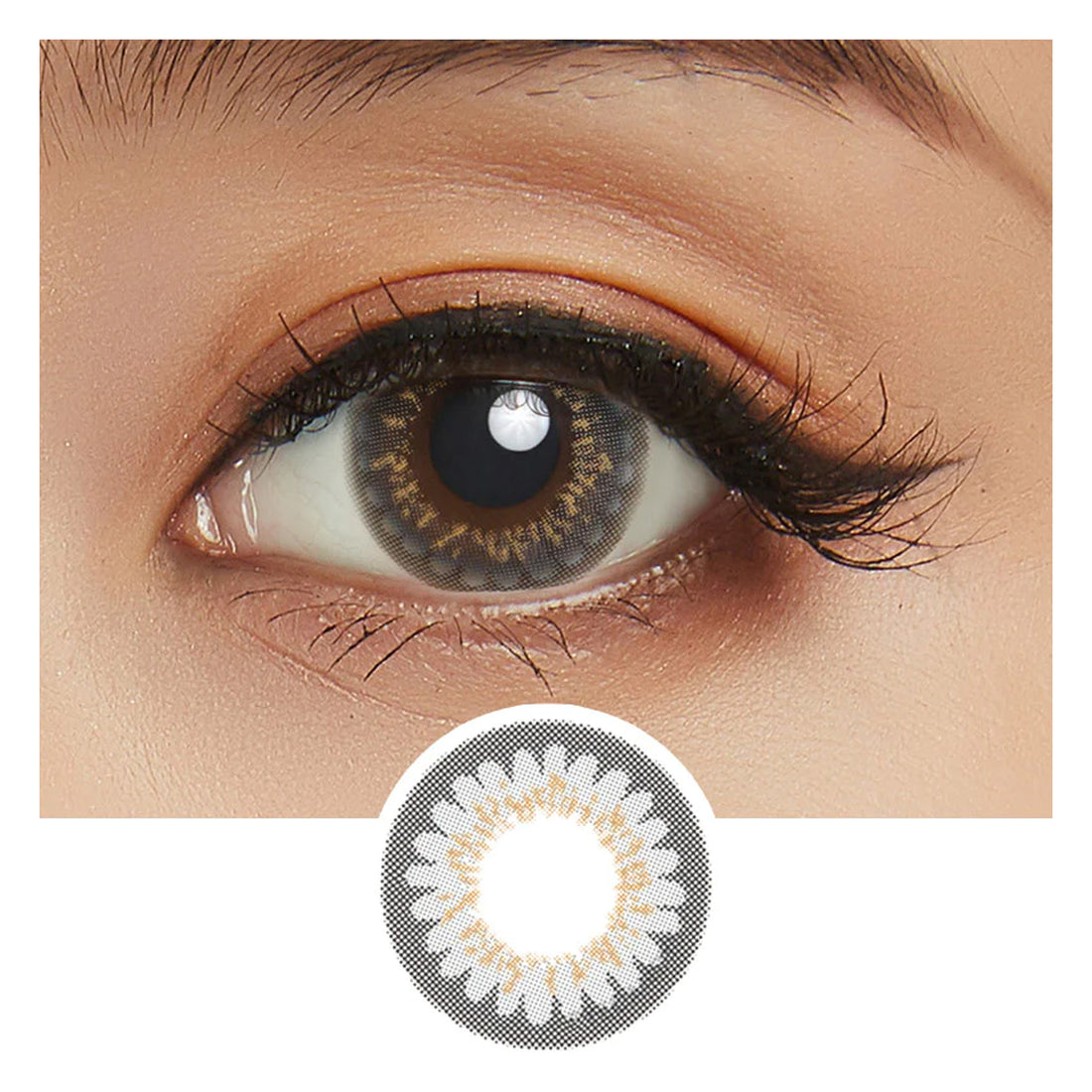 LIL MOON Monthy Contact Lenses-Milky Gray 1lens