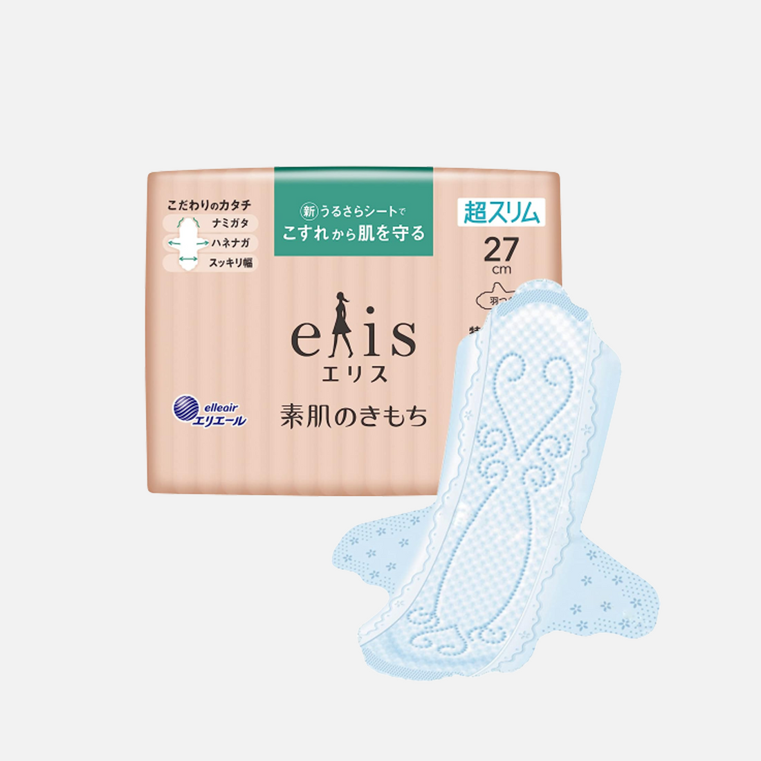 Elleair Elis Sanitary Pad with Wings Heavy Daytime 27cm 17pcs
