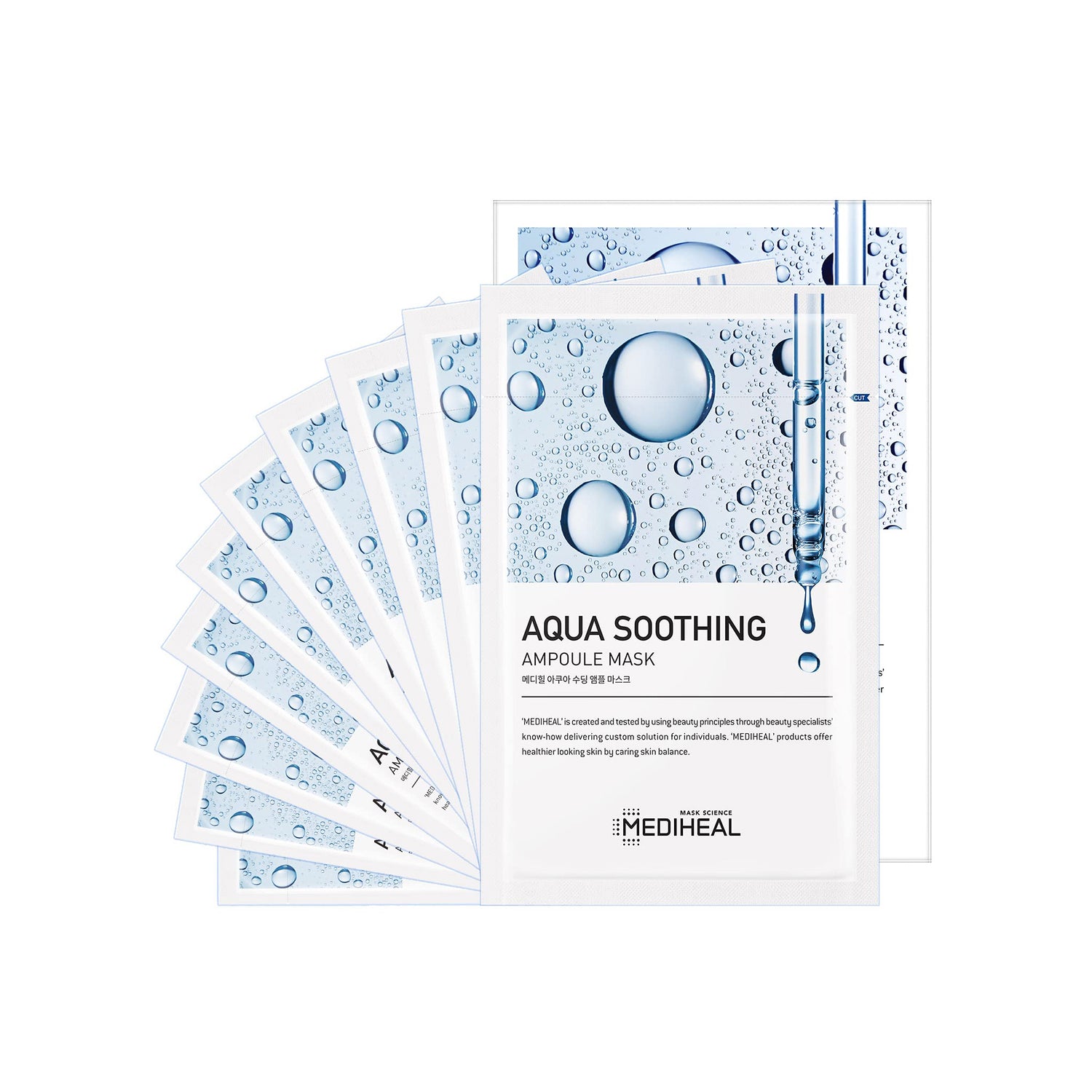 MEDIHEAL Aqua Soothing Ampoule Mask 10pcs