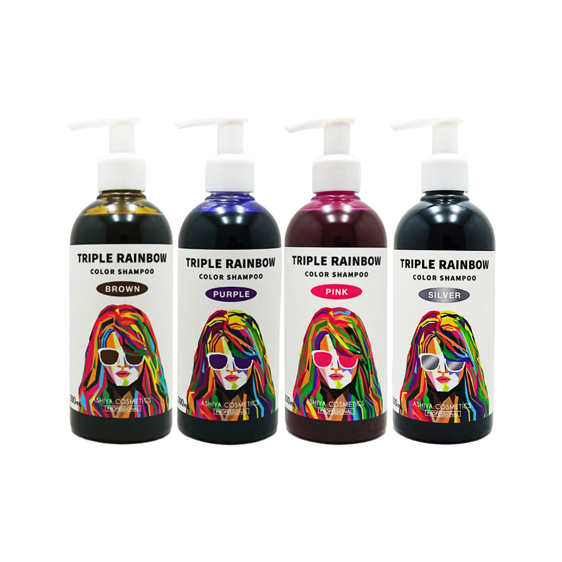 ASHIYA Triple Rainbow Shampoo Multi Color 300ml
