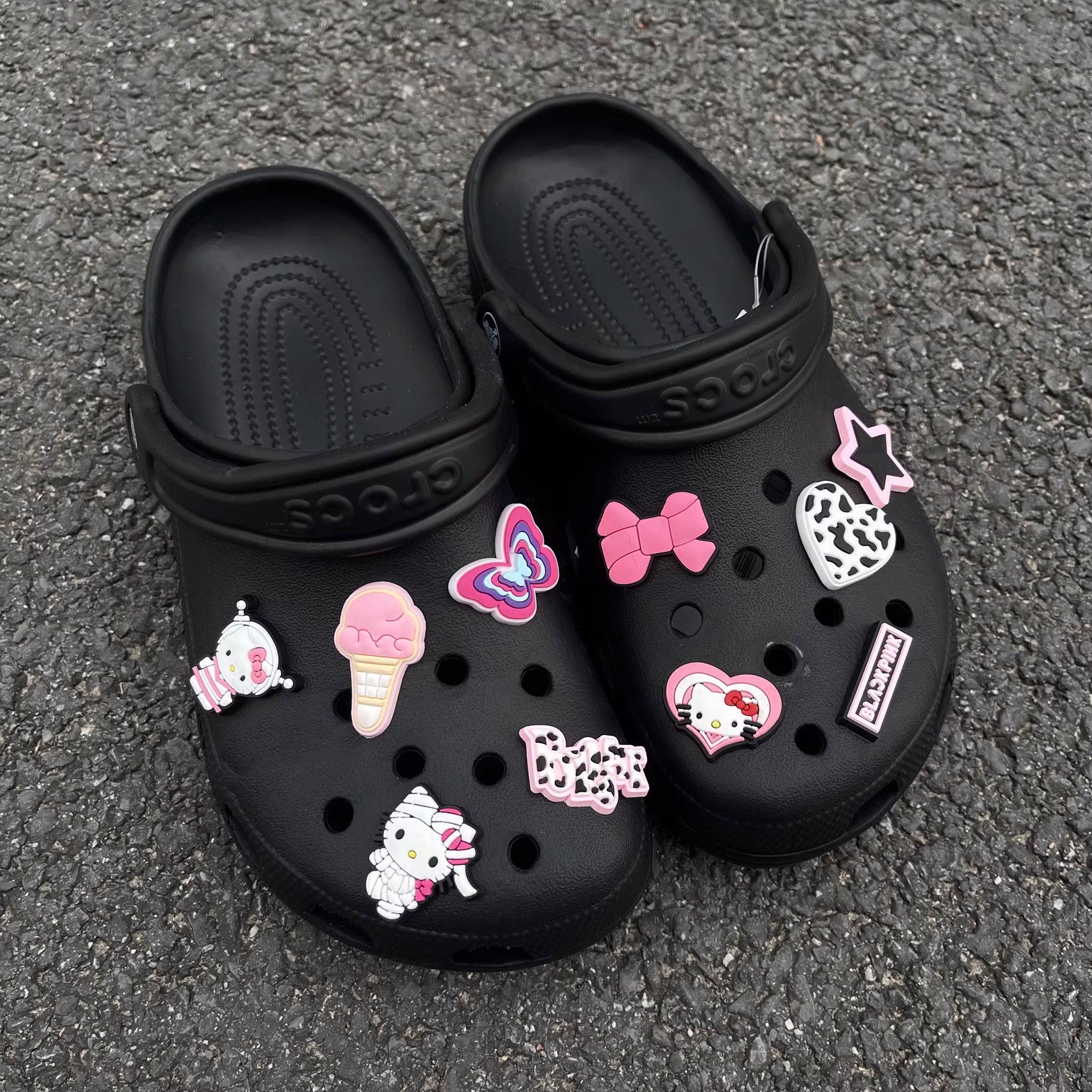 Pink Hello Kitty Crocs Shoes Charms Decoration 1pack