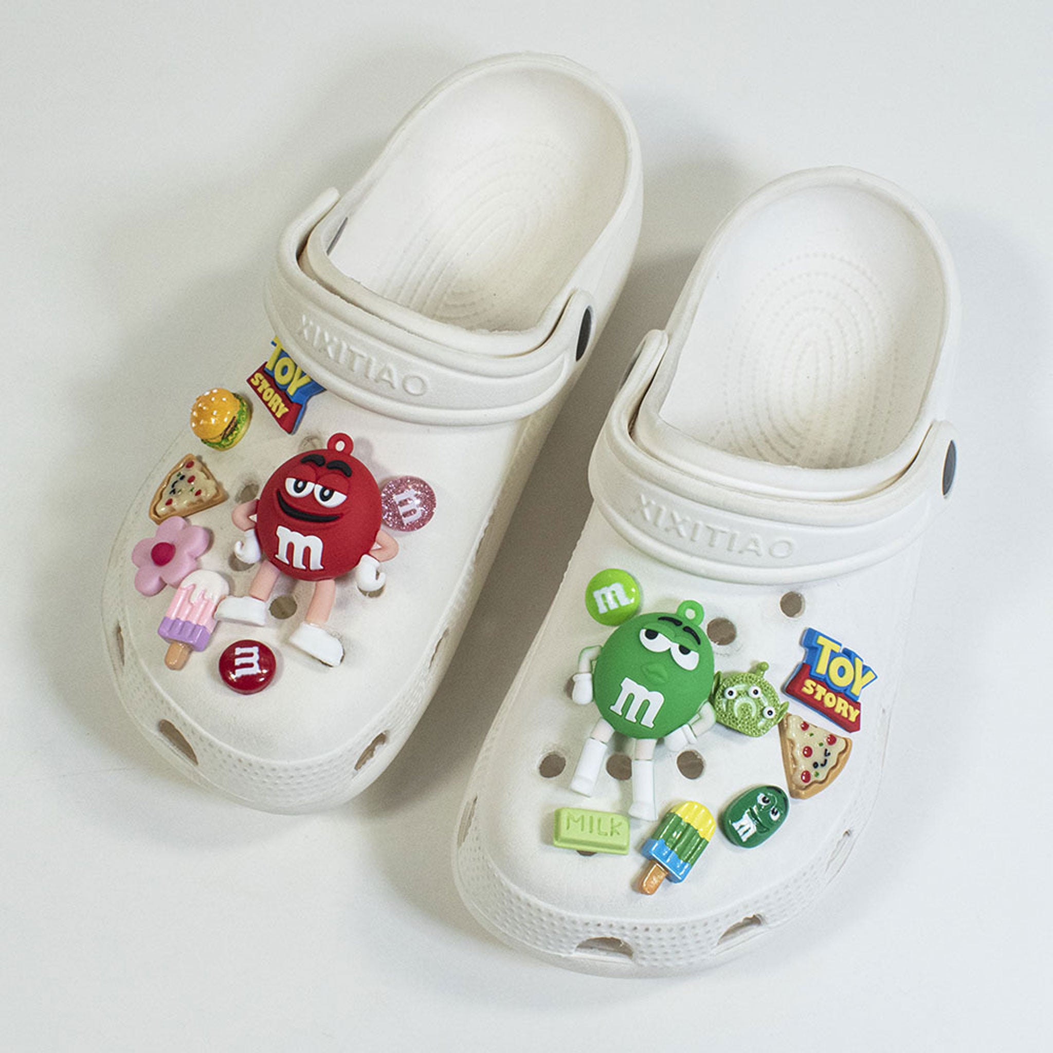 3D M bean Crocs Shoes Charms Decoration 1pack