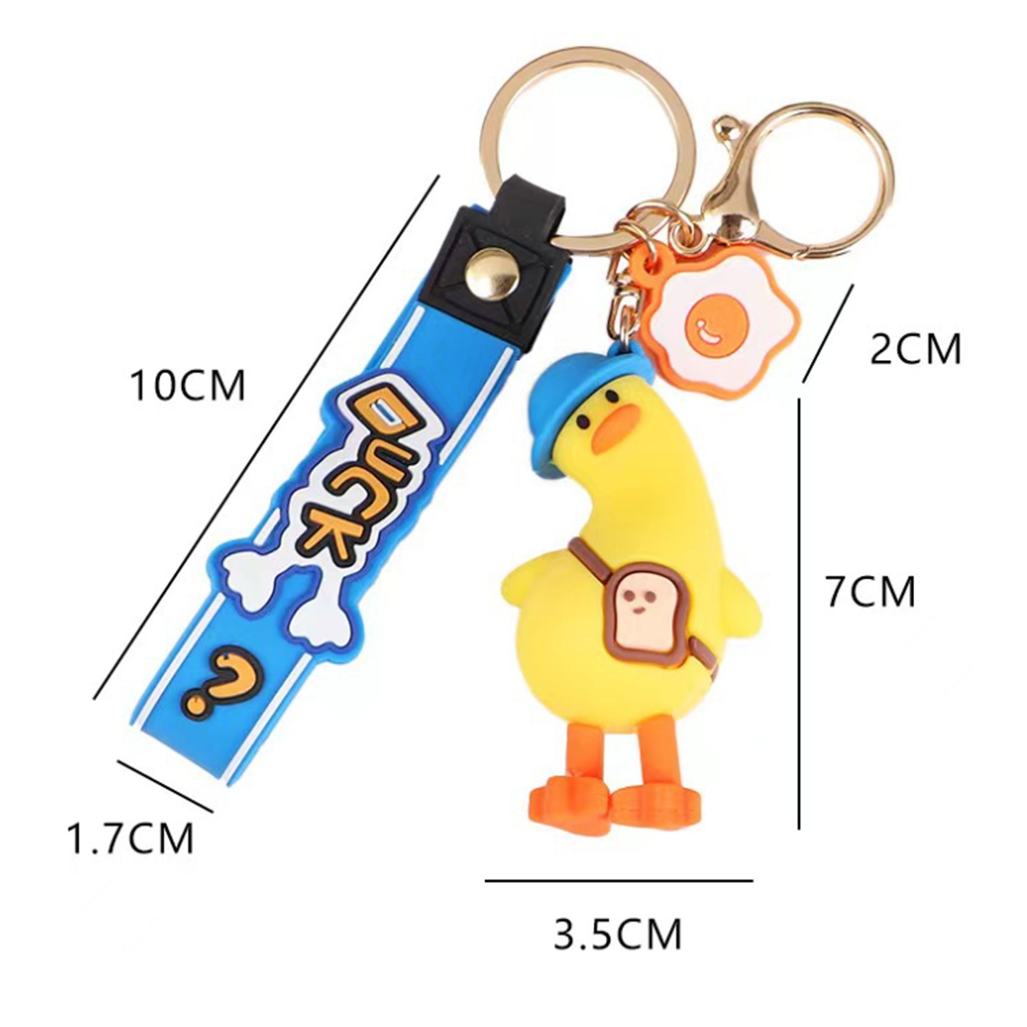 Wisted-neck Duck Plush Keychain
