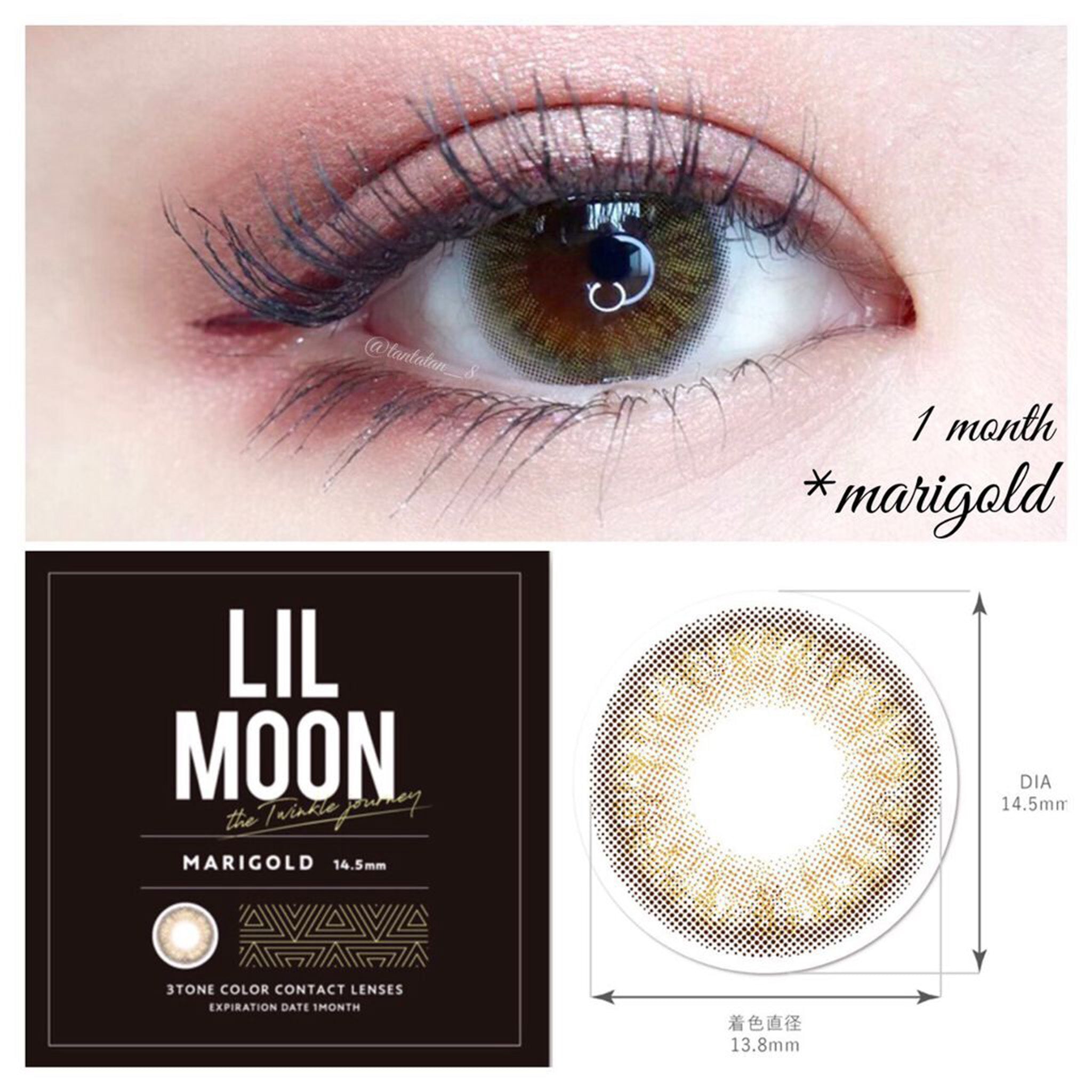 LIL MOON Monthy Contact Lenses-Marigold