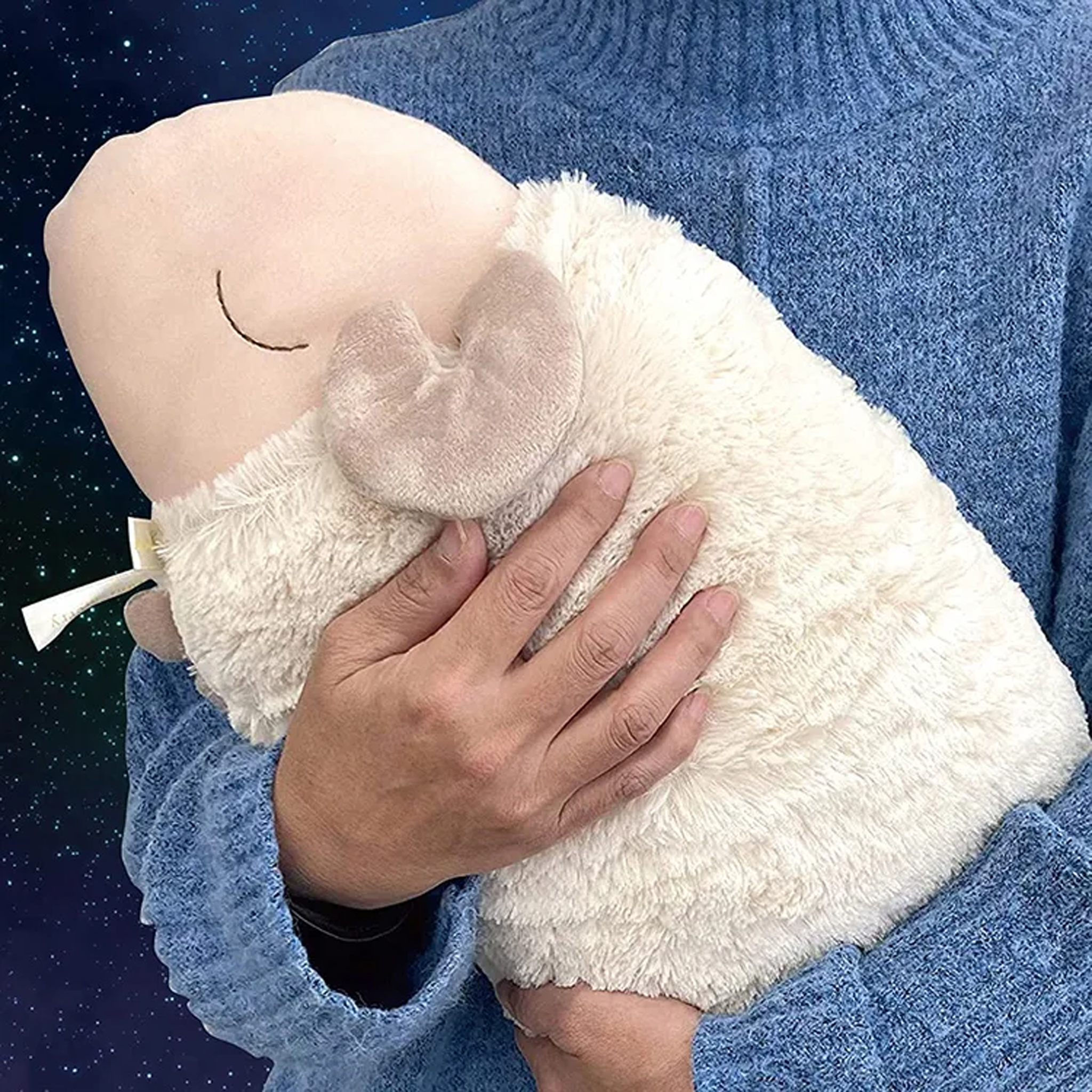 HONYARADOH Sheep Napping Pillow Cherry Blossoms