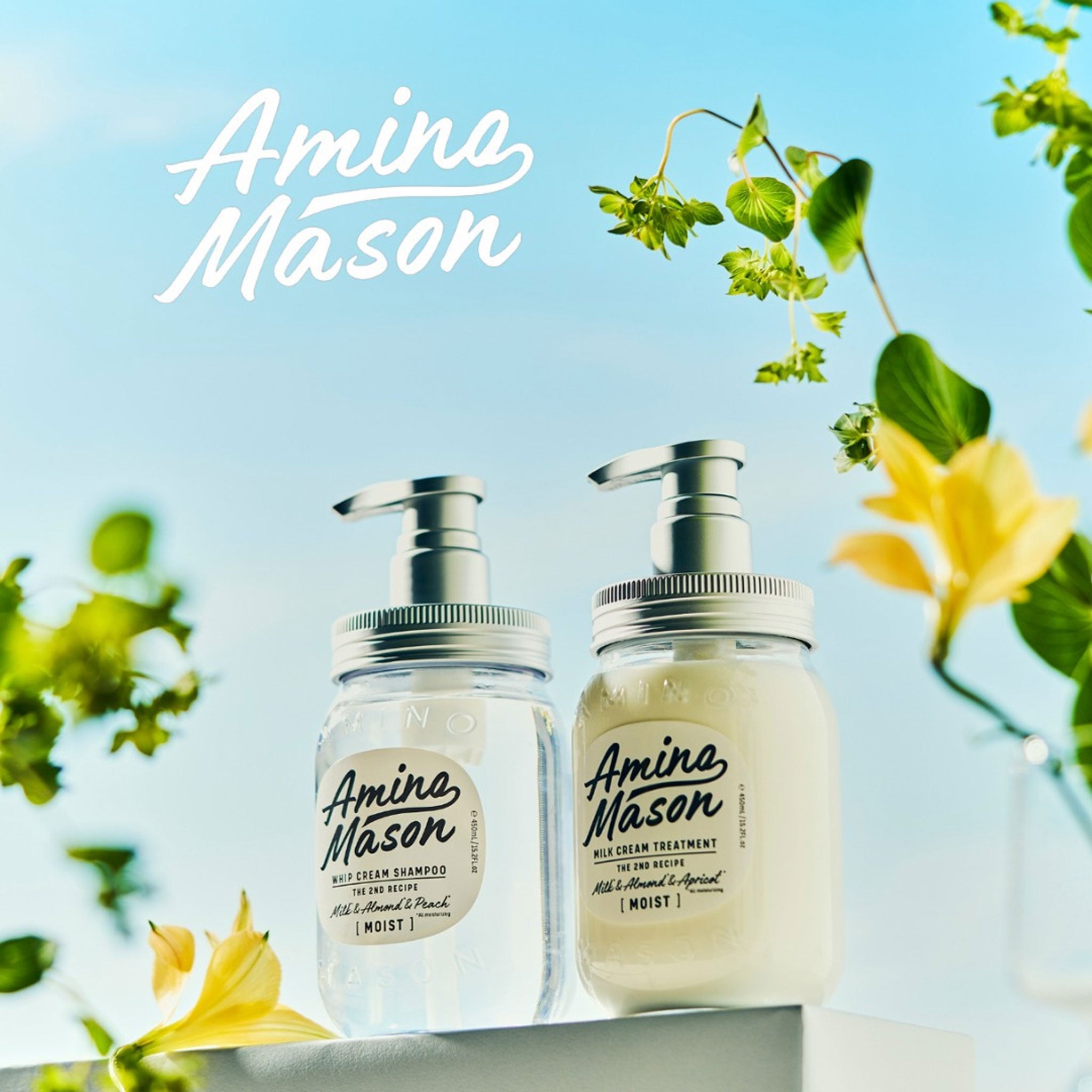 Amino Mason Moist Milk Cream Treatment for Unisex 450ml