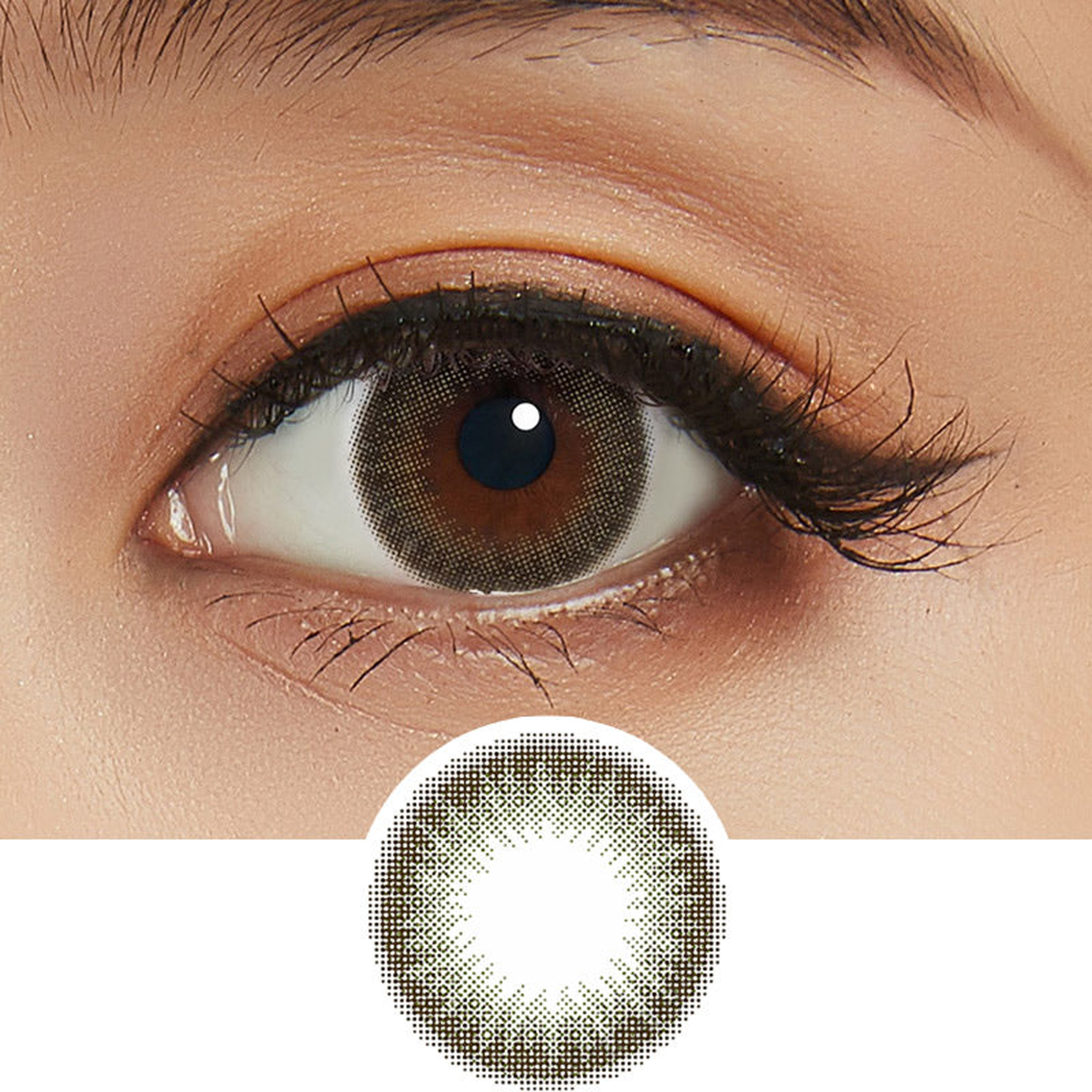 Feliamo Daily Contact Lenses-Olive Brown 10lenses