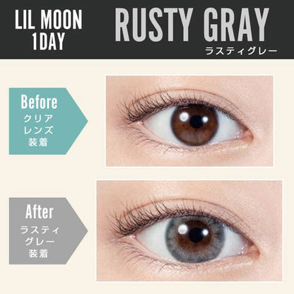 LIL MOON Daily Contact Lenses-Rusty Gray 10lenses