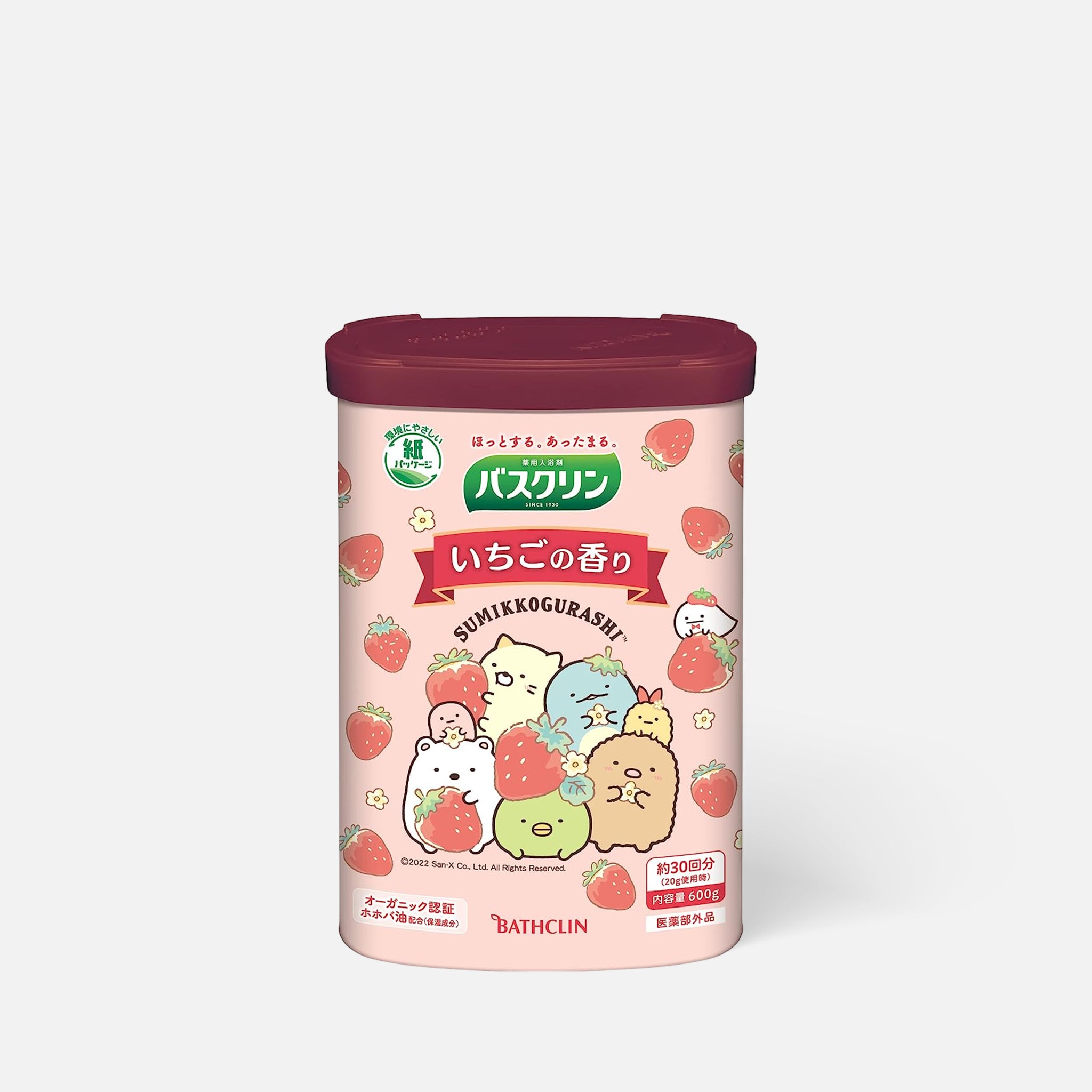 BATHCLIN Sumikko Gurashi Design Bath Salt Strawberry Scent 600g