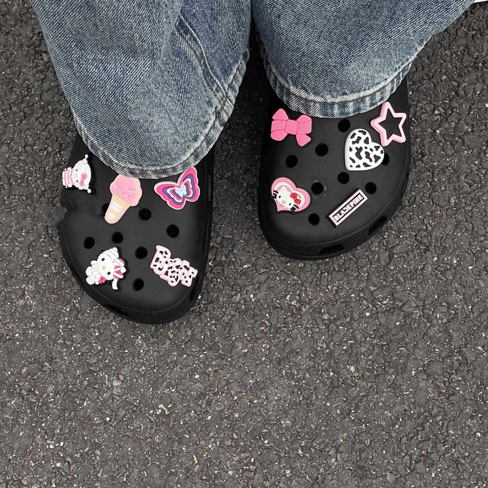 Pink Hello Kitty Crocs Shoes Charms Decoration 1pack