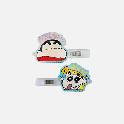 Aiplanning Crayon Shin-chan Aurora Acrylic Hair Clip 2 pcs