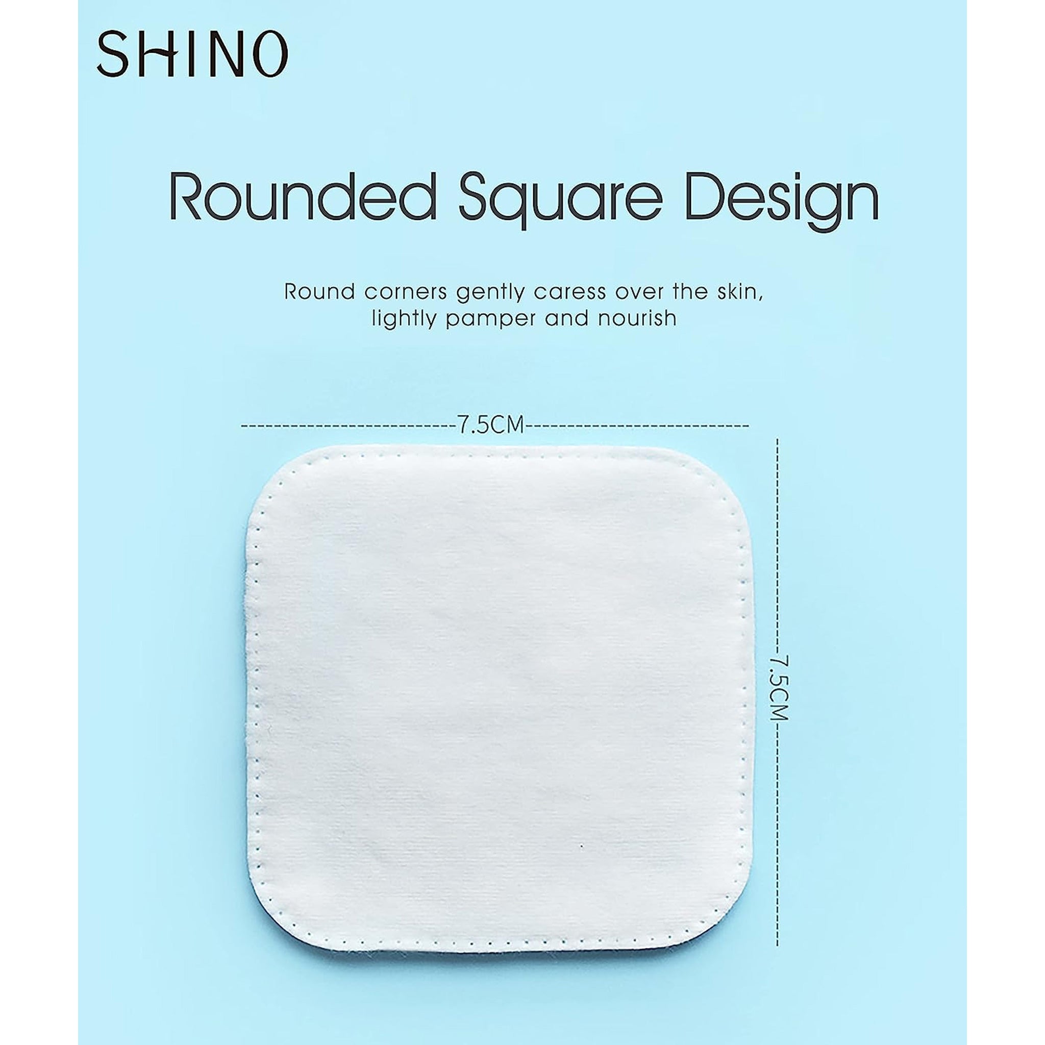 SHINO 天然化妆棉片 100片