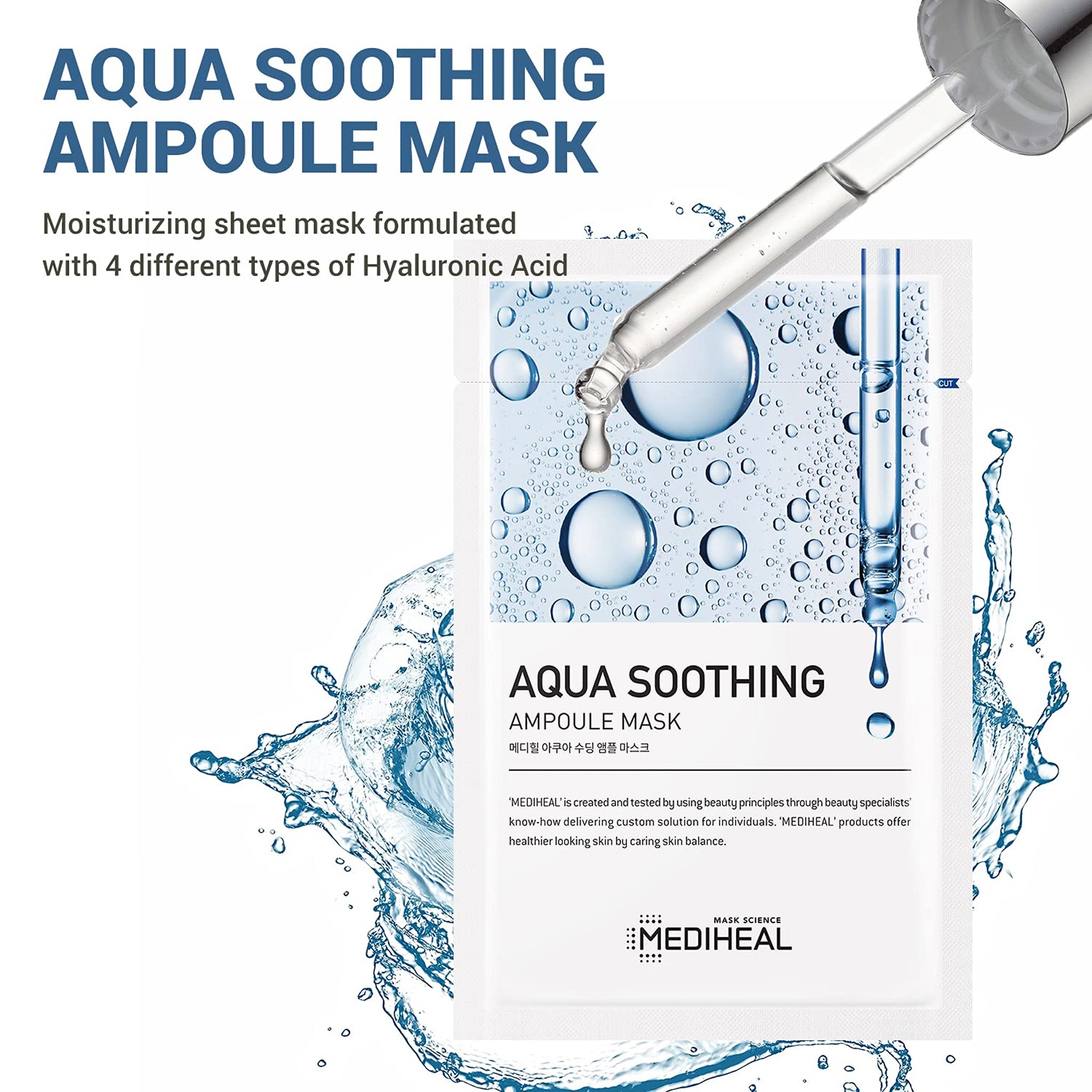 MEDIHEAL Aqua Soothing Ampoule Mask 10pcs