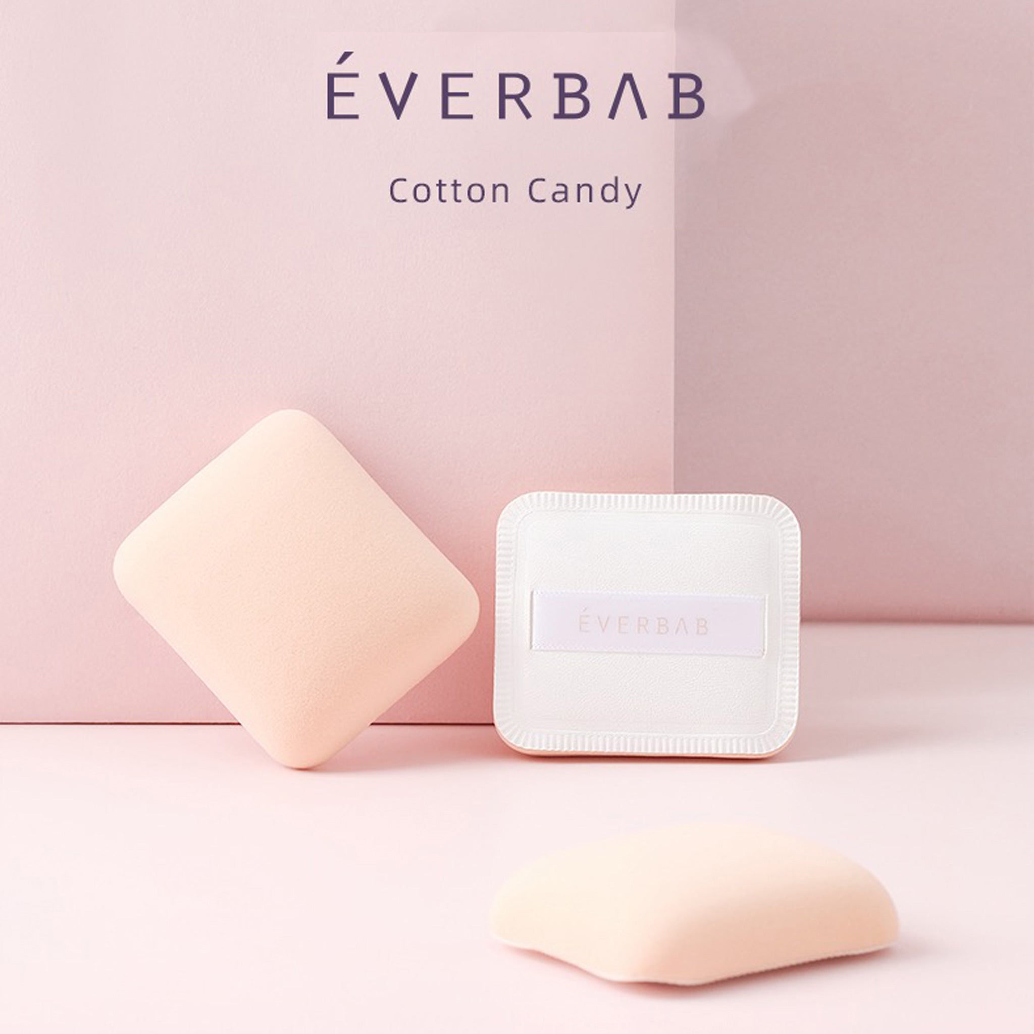 EVERBAB-Cotton Candy Powder Puff-Set of 2