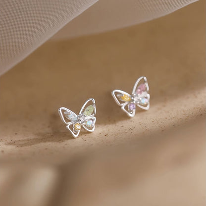 Mini Butterfly Stud Earrings 1pair