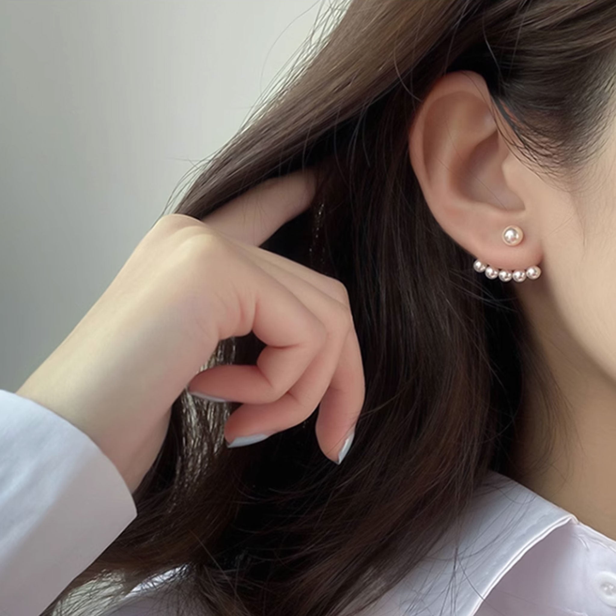 Pearl Stud Earrings 1pair