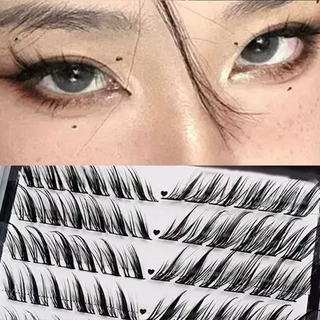 MJSP 12-Row Large Capacity Cool Fox Style Slanted False Eyelashes