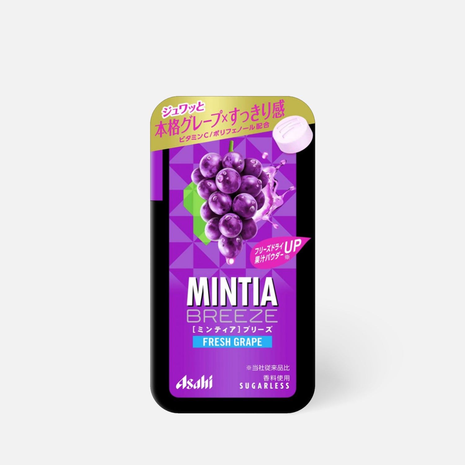Asahi MINTIA-Eight Breeze Mouth Refresh-Sugarless Grapes 30 tablets