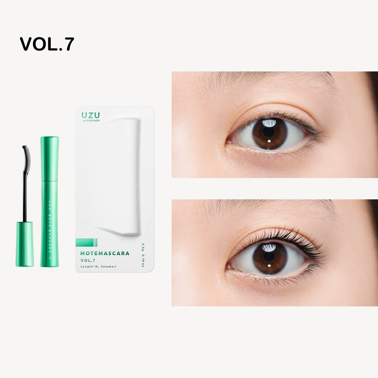 UZU Flowfushi Mote Mascara 5.5g