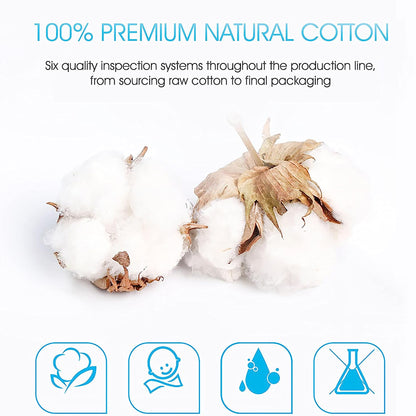 SHINO-Natural Cotton Pads-100pcs