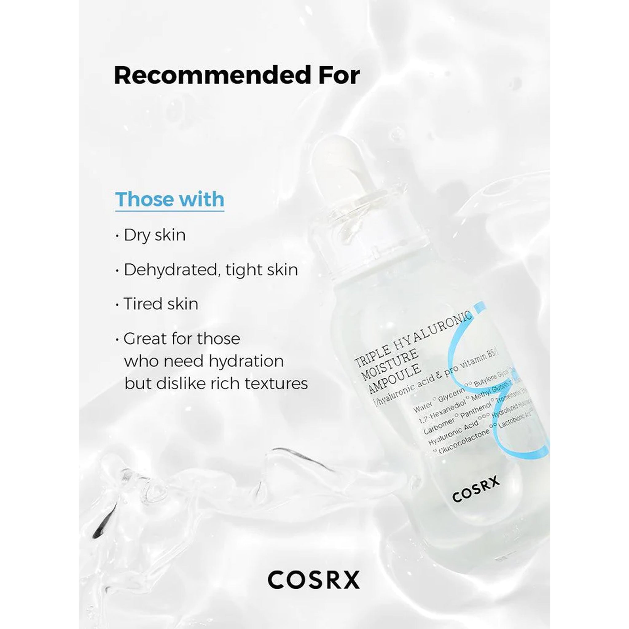 COSRX 三重透明质酸保湿安瓶 40ml