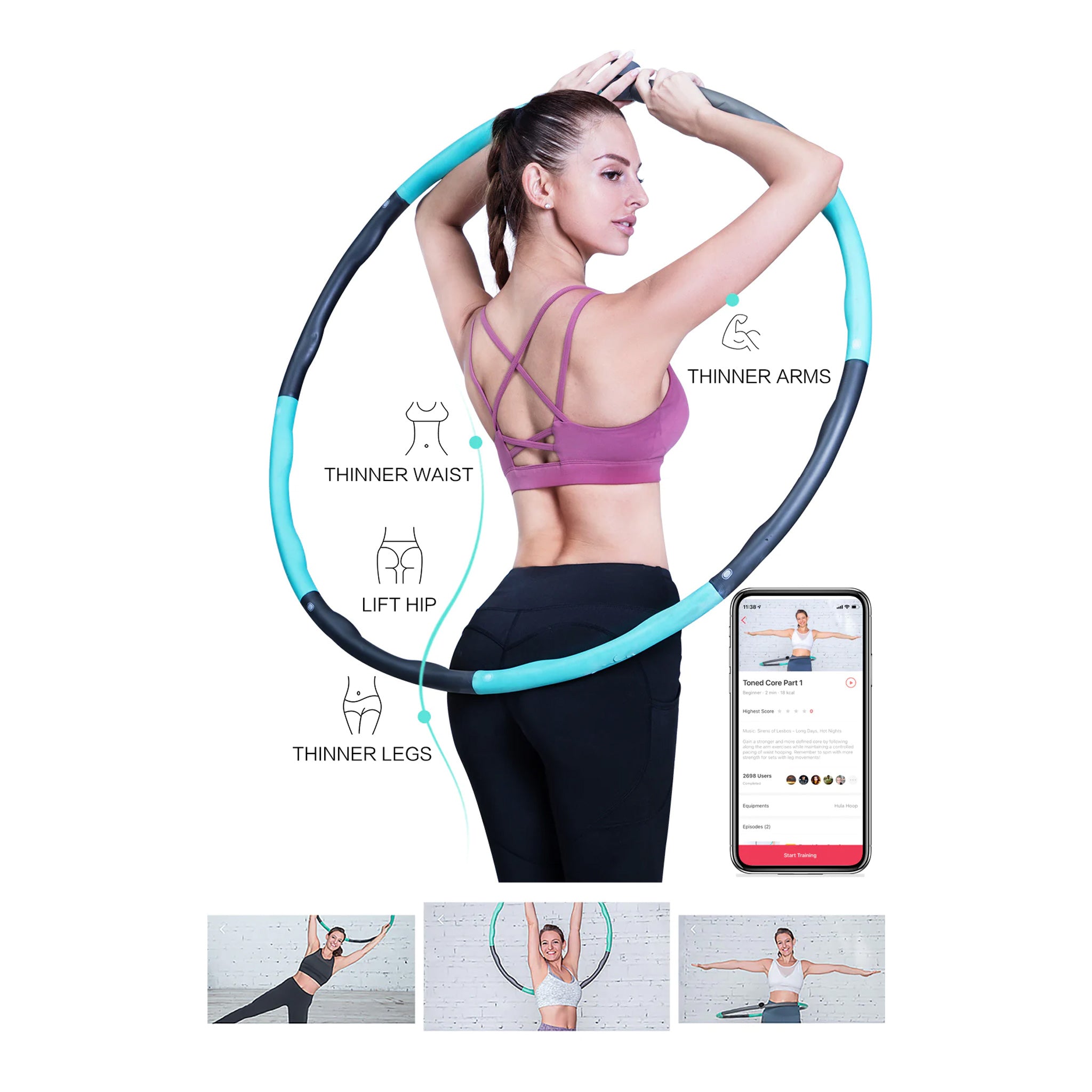 Move it Spin Smart Hula Hoop MVHH0011 1pc